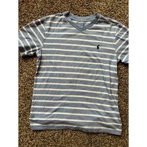 Polo‎ Ralph Lauren Kids Boys Sm 8 Striped V-Neck T-Shirt D11